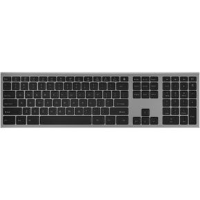 MKE 956 Wireless Ergonomic Computer Keyboard with Number Pad, Black