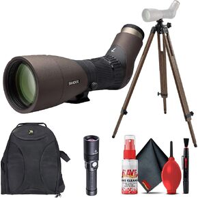 Swarovski ATX Interior 25-60x85mm Spotting Scope Kit (Angled Viewing) + Padded Backpack + Flashlight + Cleaning Kit