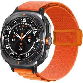 Abanen Soft Lightweight Sport Nylon Watch Bands with Adjustable Magnetic Closure for Samsung Galaxy Watch Ultra 47mm