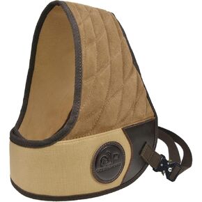 Tas Trost Leather Protective Shirt Vest for Shotgun Rifle, Recoil Reducer Padding Vest Field Shield with Adjustable Straps