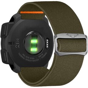 Abanen 22mm Soft Stretchy Loop Durable Elastic Nylon Watch Band for Garmin Instinct 2 Solar/Instinct/Instinct Crossover