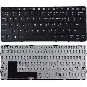Replacement Keyboard Compatible with HP EliteBook 820 G1 820 G2 720 G1 720 G2 725 G2 with Frame Black US Layout No Pointer No Backlight