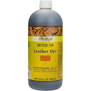 Fiebing's FILDYE17P032Z Leather Dye - British Tan, 32 oz