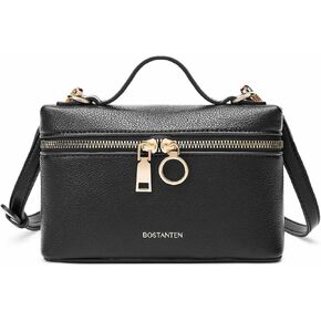 BOSTANTEN Purses for Women, Designer Satchel Bag Top Handle Quilted Purse Handbags with Adjustable Strap