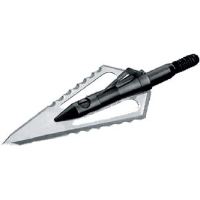 Stinger Buzzcut 4 Blade Arrow Broadhead (Pack of 3), 85-Grain, Silver