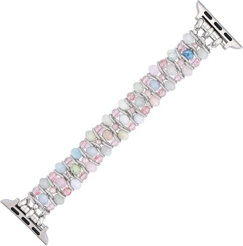 Cape Diablo Compatible With Apple Watch Band for Women - Handmade Braided Strap - 49mm 46mm 45mm 44mm 42mm 41mm 40mm 38mm Apple Faces in Kuwait