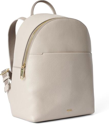ECCO Medium Round Back Pack, Taupe Pebbled Leather in Saudi Arabia