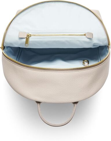 ECCO Medium Round Back Pack, Taupe Pebbled Leather in Saudi Arabia