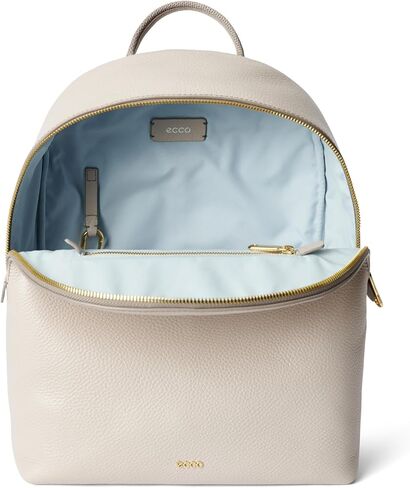 ECCO Medium Round Back Pack, Taupe Pebbled Leather in Saudi Arabia