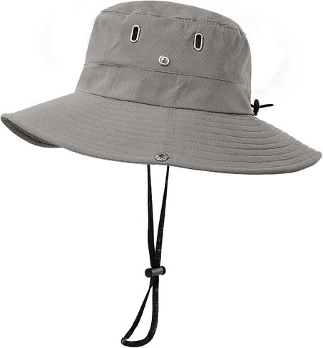 Surblue Boonie Sun Hat Wide Brim Fishing Hat with String for Hiking, Travel in Kuwait