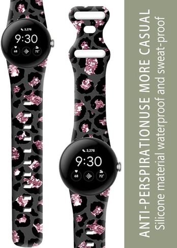 متوافق مع Pixel Watch 2/1 Band للنساء ، حزام بديل للرياضة المضاد للماء من السيليكون لمجلة Pixel 2 2023/ بكسل مشاهدة 2022 الملحقات in Saudi Arabia
