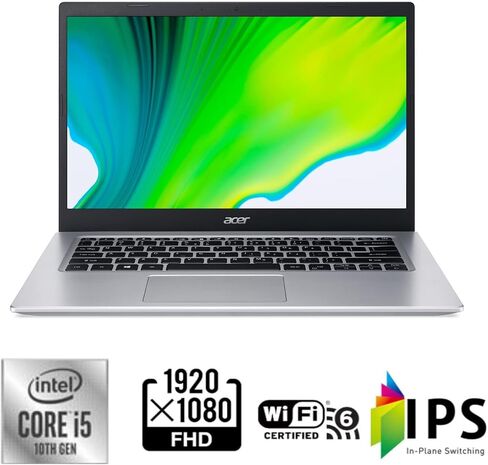 Acer Aspire 5 14.0 "FHD IPS عرض 11 Gen Intel Core I5-1135G7 ، 8GB DDR4 ، 512GB M.2 NVME PCIE SSD ، Bluetooth ، Wi-Fi 6 ، Windows 11 Home ، Safari Gold ، Eat Mouse in Kuwait