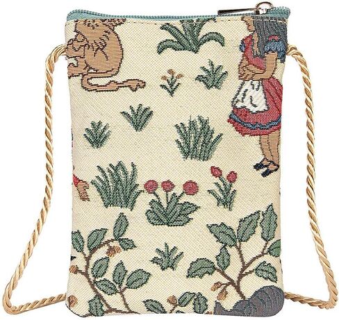 حقيبة هاتف صغيرة تمر بالجسم من Signare Tapestry، محفظة للسيدات للهاتف، حقيبة الهاتف المحمول، محفظة الهاتف، حقيبة الهاتف الذكي بتصميم بادينغتون بير (SM02-PADD) in Kuwait