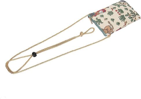 حقيبة هاتف صغيرة تمر بالجسم من Signare Tapestry، محفظة للسيدات للهاتف، حقيبة الهاتف المحمول، محفظة الهاتف، حقيبة الهاتف الذكي بتصميم بادينغتون بير (SM02-PADD) in Kuwait