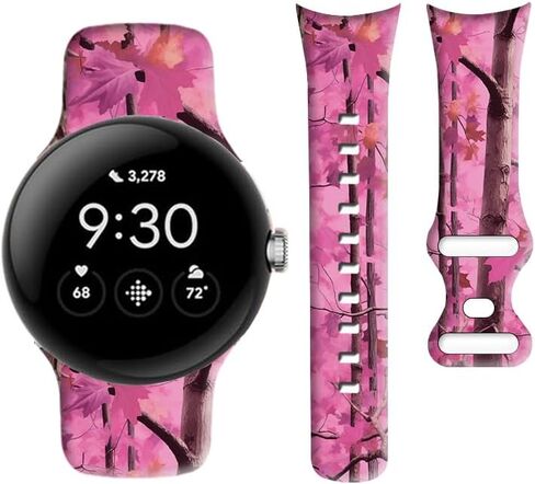 متوافق مع Pixel Watch 2/1 Band للنساء ، حزام بديل للرياضة المضاد للماء من السيليكون لمجلة Pixel 2 2023/ بكسل مشاهدة 2022 الملحقات in Kuwait
