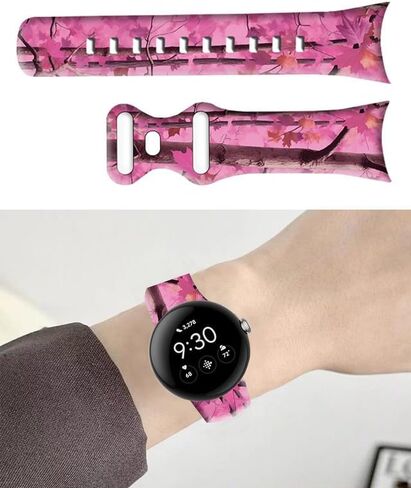 متوافق مع Pixel Watch 2/1 Band للنساء ، حزام بديل للرياضة المضاد للماء من السيليكون لمجلة Pixel 2 2023/ بكسل مشاهدة 2022 الملحقات in Kuwait