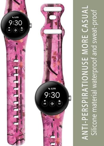 متوافق مع Pixel Watch 2/1 Band للنساء ، حزام بديل للرياضة المضاد للماء من السيليكون لمجلة Pixel 2 2023/ بكسل مشاهدة 2022 الملحقات in Kuwait