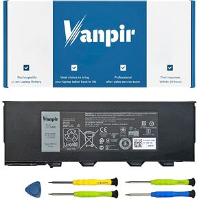 NJTCH Laptop Battery Replacement for Dell Latitude 12 Rugged Extreme 7214 7204 Series Notebook 3NVTG VD0FX 8G8GJ 03NVTG 451-BBJJ 7.4V 56Wh 7189mAh