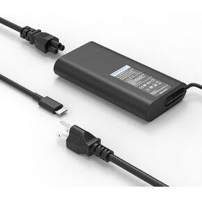 90W USB C Laptop Charger for Dell Latitude 5550 5450 5440 5455 5540 5520 5420 5350 3340 7450 7350 7455 7650 7350 9450 2 in 1 Power Adapter Supply Cord