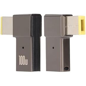 SUNGOOYUE USB C to Slim Tip Adapter,100W 5A Laptop USB C Female Input to Slim Tip Rectangle Power PD Converter for