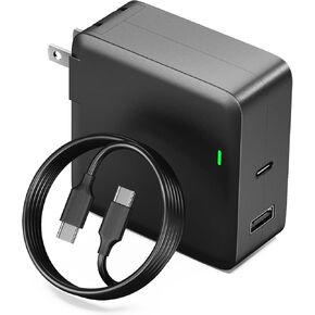 Zolt 100W USB C Laptop Charger, Fast Wall Charger for MacBook Pro/Air, Google Pixelbook, ThinkPad, Dell XPS, for iPad Pro, Samsung Galaxy, iPhone 15/Pro/Max and More, 6 ft USB C to C Cable Included
