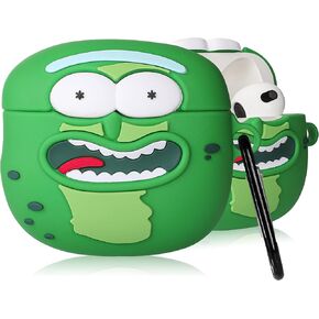 Mulafnxal Silicone Case for Airpods 3rd Generation Cute - Cartoon 3D Kawaii Cover Funny Fashion Cool Design Cases for Women Girls Boys Teen for Air pods 3 (2021), Cucumber