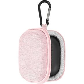 Geekria Shield Earbuds Case Compatible with Jabra Elite 10 Gen 2, Elite 75t, Elite 65t, Elite10 True Wireless Earbuds, Replacement Hard Shell Travel Carrying Bag with Carabiner Clip (Pink)