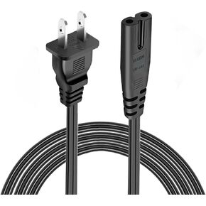 Power Cord Fit for JBL PartyBox 100 110 200 300 310 710 1000 On-The-Go Speaker, 2 Prong Charging Cable Replacement for JBL Soundbar, 6 Feet