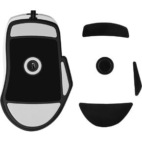 kwmobile Mouse Feet Replacement Compatible with ROCCAT Kone XP Computer Mouse Skates Sticker - Black