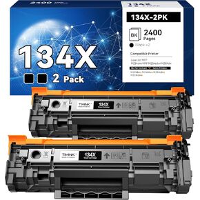 134X W1340X Compatible Toner Cartridge Replacement for HP 134 for HP134X for HP-134X 134A W1340A Compatible with HP Laserjet M209, MFP M234(2 Pack)