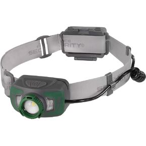 Police Security Twin Power 800 Lumen LED Headlamp - Choose Your Power - Rechargeable & Alkaline Dual-Power, Water-Resistant, Impact-Resistant with USB-C Charging