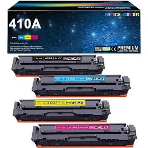 410A Toner Cartridges Set Replacement for HP 410A 410 for HP Color Laserjet Pro MFP M477fnw,M477fdw,M452dn, Color Laserjet Pro M477 M452 Series ( Black, Cyan, Magenta, Yellow)