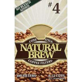 BREWRITE # 4 Coffee 3pk x 100 Filters Each, 300 Count, Brown