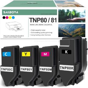 TNP80 TNP81 Toner Cartridge Remanufactured Extra High-Yield Replacement for Konica Minolta bizhub C3300i C3301i C3320i C3321i C4000i C4001i Printer（Black Magenta Yellow Cyan）