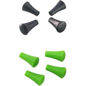8 Pack Rubber Cap Silicone Tips Replacement Parts Piece for RAM X-Grip Mount, Green & Black