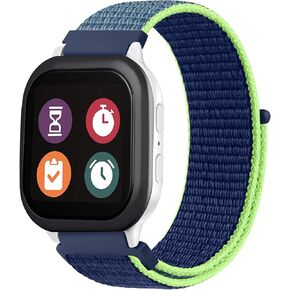 Nylon Bands for Gizmo Watch 3 Adventure 3 2 1/Gabb Watch 3e 3 2 1/SyncUP Watch/Cosmo JrTrack Watch/Garmin Bounce Watch Band, 20mm Soft Sport Breathable Hook & Loop Replacement Watch Band