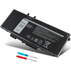 بطارية 3HWPP لـ Dell Latitude 5401 5410 5411 5501 5510 5511 Precision 3541 3550 3551 Inspiron 17 7500 7506 2-in-1 Black Edition 03HWPP 10x1J N2NLL 1VY7F 01VY7F 451-BCMN Series [15.2V 68WH] in Kuwait