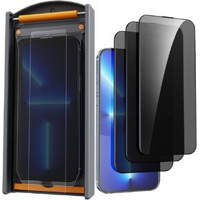 3 Pack for iPhone 13/iPhone 13 Pro/iPhone 14 6.1 inch Tempered Glass Screen Protector, Dust free CABIN, Auto Positioning, Bubble Free, Privacy Protection, Easy Installation, Tempered Glass
