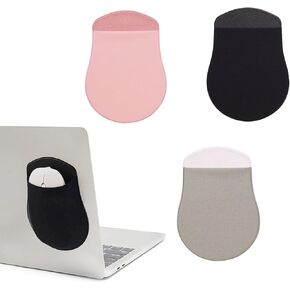 Stick-On Mouse Pouch 3 Pack Mouse Holder for Wireless Mouse Mouse Sleeve for Laptop Reusable Adhesive, Compatible with iPad or MacBook