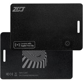 Wallet Tracker Card, Compatible with Find My App(iOS Only), for Luggage Tag, Purse, Passport,Key,IP67 Waterproof,Slim Smart Bluetooth Tracking Tag with Key Chain Hole (Standard Version -2 Pack)
