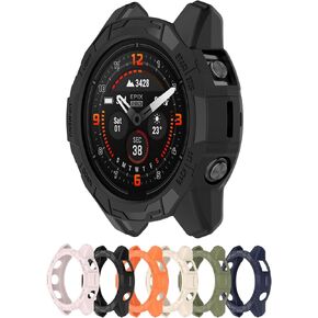 Motong متوافق مع Garmin Quatix 7 Pro TPU Case Protection - TPU Watch Case Cover Cover Cover Cover متوافقة مع Garmin Quatix 7 Pro (TPU Black)