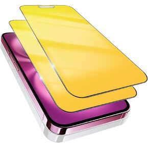 2 Pack for iPhone 16 Plus Privacy Screen Protector Gradient Colorful 25° for 16Plus Anti-Spy Tempered Glass Anti-Bluelight Full Coverage Installation Frame Case Friendly 6.7 inch Gold