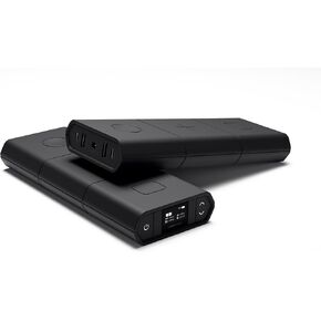 Omnicharge Omni 30C+ 25,400mAh/94Wh Professional Premium Portable Power Bank with 100W USB-C/DC/USB-A, Portable Charger with 3X Flexible Wireless Charging Plates for iPhone/airpods/iwatch
