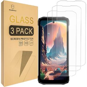 Mr.Shield Screen Protector compatible with DOOGEE Fire 6 / Fire 6 Power [Tempered Glass] [3-Pack] [Japan Glass with 9H Hardness]