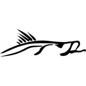 Snook Fish Fishing Vinyl Decal Sticker- 6" Wide Gloss Red Color