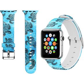Adjustable Smart Watch Straps, Soft Silicone Watch Bands Compatible with Apple Watch 38mm 40mm 42mm 44mm, iWatch Series 6 5 4 3 2 1 SE, Replacement Wristband for Women Men