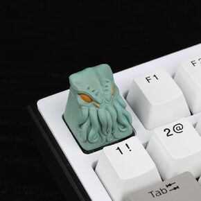 Keycaps,Resin Mechanical Keyboard Three-Dimensional Keycap,Octopus Personalized Replacement Keycaps for Gaming Keyboards