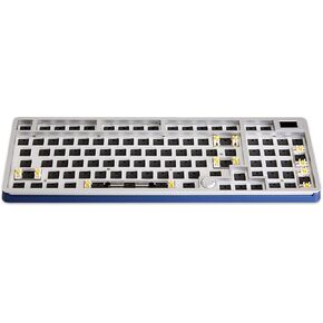 DRAOZA Gasket Structure,RGB Modular DIY Mechanical Keyboard, Hot Swappable 3pin/5pin Switch Keyboard Kit(Blue)