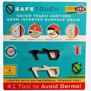 Safetouch Hygiene Multi Tool ، تعمل على شاشة تعمل باللمس ، مصنوعة في الولايات المتحدة الأمريكية (حزمة 2)
