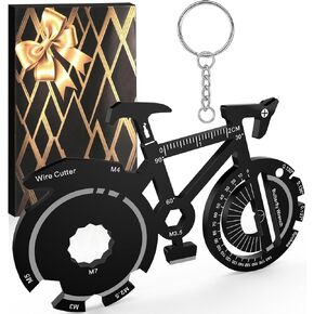 Cool Men Gifts Multi Tools - Bicycle Styling 20 in 1 Key Ring Chain for Dad Husband, Christmas Stocking Stuffers Gifts Ideas for Him, Gadgets Adults Men Gift for Birthday, Fathers Day, Valentines Day